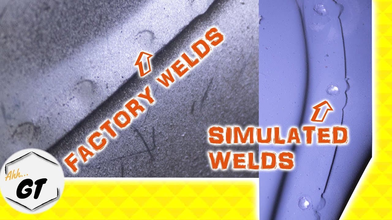 Comparison of factory spot welds and hand repair welds