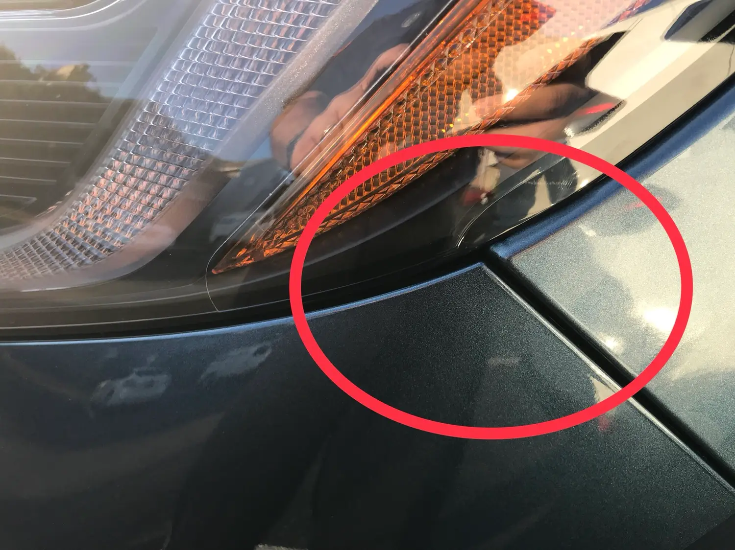 Sighting along a body line for ripples and misaligned panels