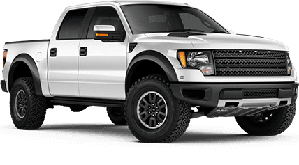 White pickup truck