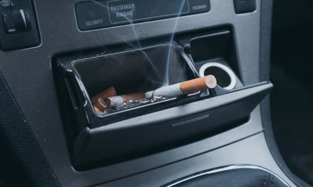 Interior detail where smoke odor lingers after cleaning