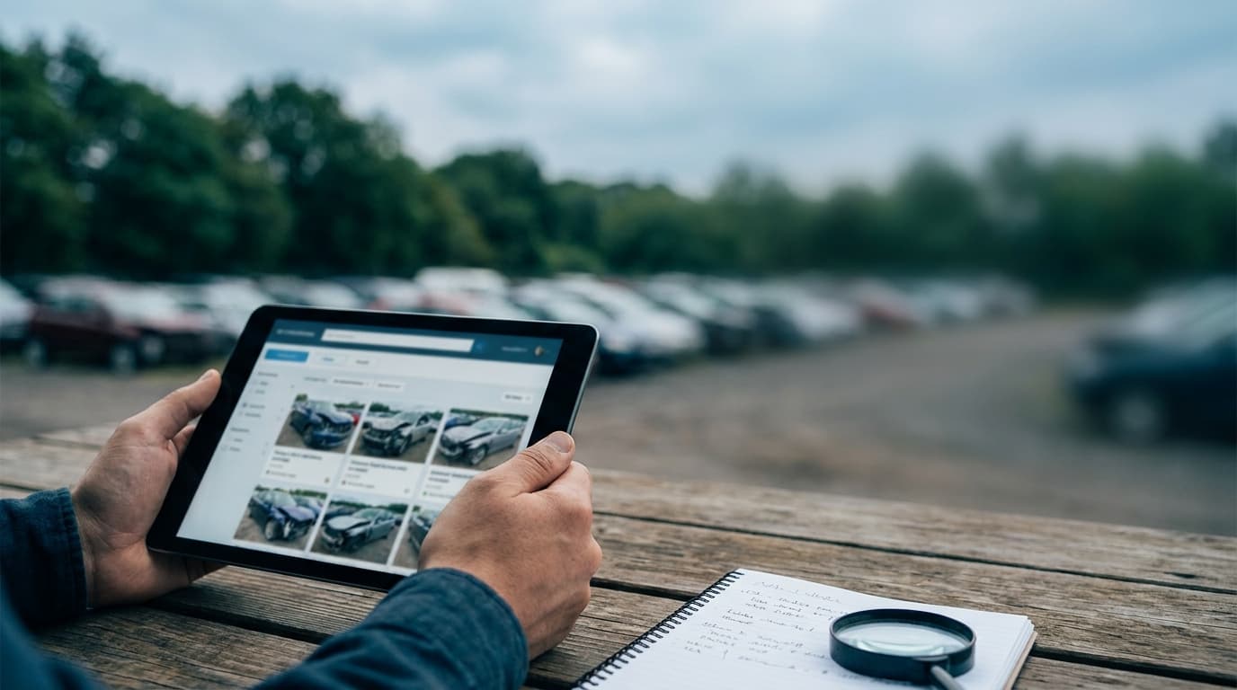 Cover illustration for: How to Find Car Auction Photos by VIN (Copart & IAAI)