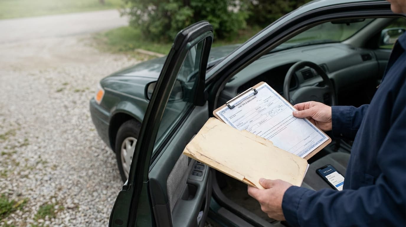 Cover illustration for: How to Check if a Car Has a Lien Before You Buy